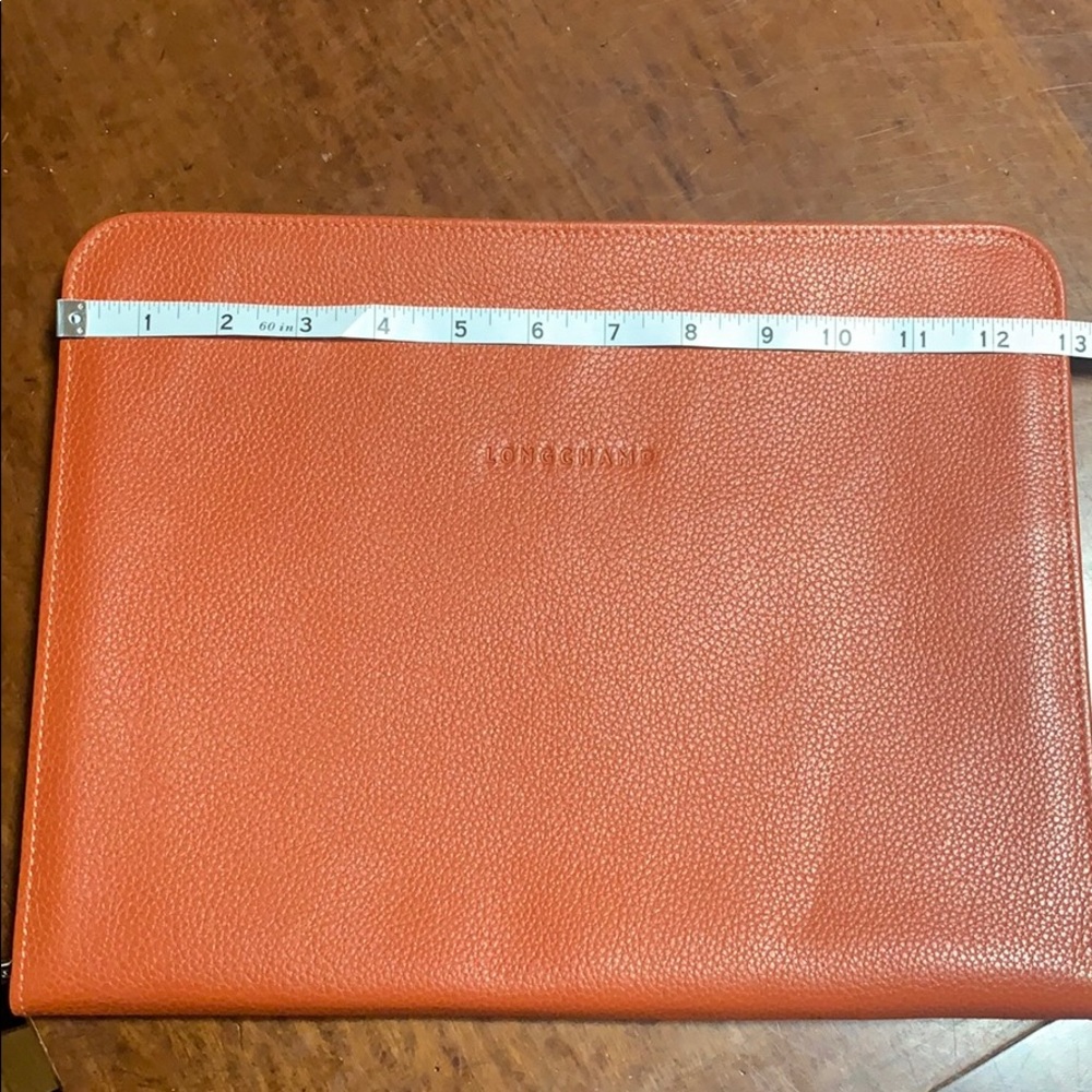 NWT Longchamp Le Foulonne leather laptop case 13”